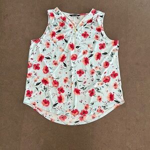 ELLEN Tracy sleeveless blouse size Large